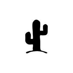Cactus icon hand drawn