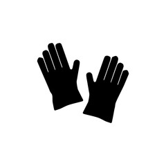 Obraz premium Cleaning gloves icon hand drawn