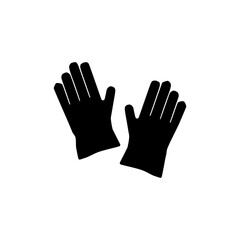 Obraz premium Cleaning gloves icon hand drawn