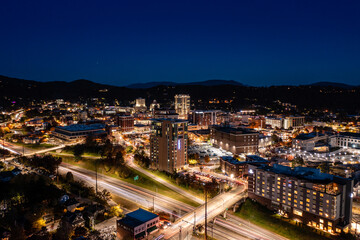 Fototapeta premium Asheville at twilight
