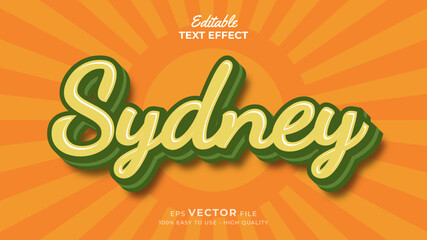 Australia Day Text effect editable premium with cartoon style