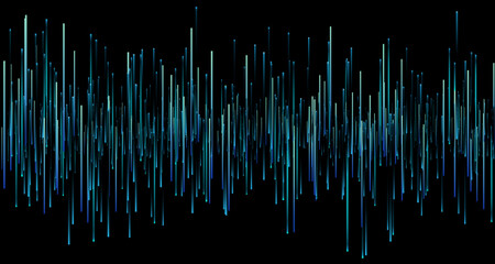 Blue forward beam, the background of science and technology. Vector illustration