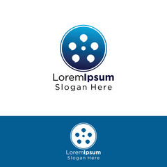 cinema consult logo design vector, film cinema logo inspiration