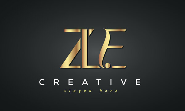 ZLE creative luxury logo design