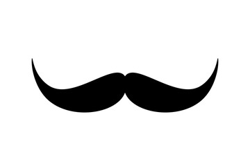 Mustache vector icon isolated 