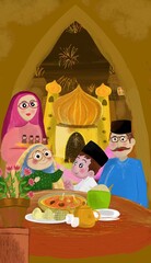 children playing in the garden