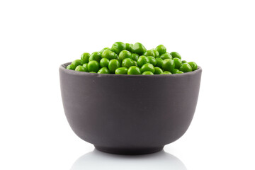 Bowl of green wet pea