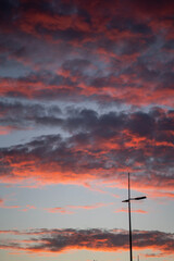 cross at sunset