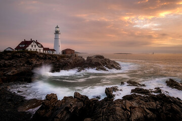 Naklejka premium Portland Head Light, Fort Williams Park, Portland, Maine