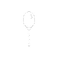 logo vector tennis racket illustration design