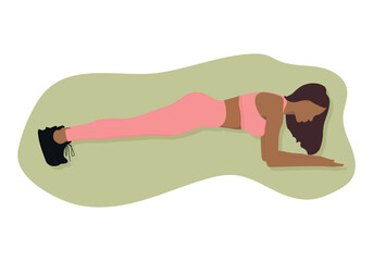 woman doing exercise 