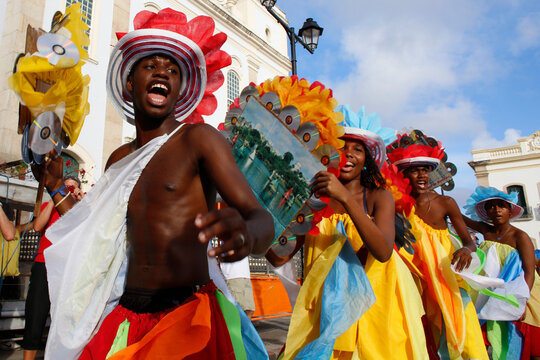 Costume band at Salvador carnival
