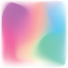 Rounded gradient mesh with colorful abstract background