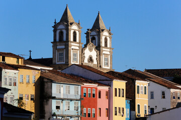 Fototapeta na wymiar Pelourinho, the historical center of Salvador and a UNESCO World Heritage site