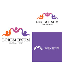 Community, network and social icon design template