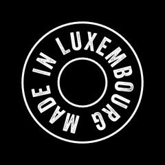 Made in Luxembourg text emblem stamp, concept background