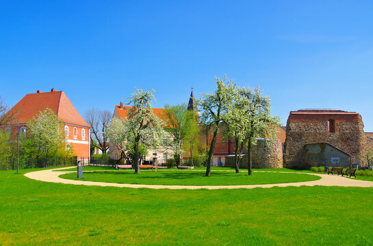 die Stadt Calau in Brandenburg im Fr&uuml;hling - the town Calau in Brandenburg in sprintime