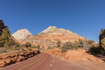 Scenic Zion National Park Utah Landscape
