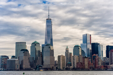 Obraz premium NYC Cityscape with One World Trade Center in Background