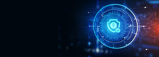 Cyber security data protection business technology privacy concept. 3d illustration