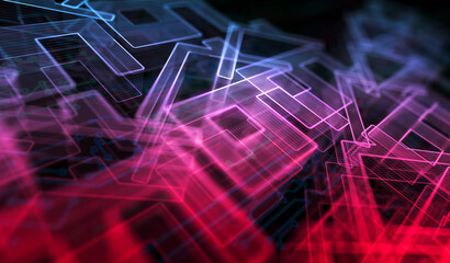 Smart home network system and house control symbol digital concept 3d illustration