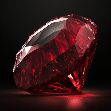 a large red ruby