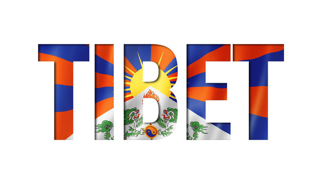 tibetan flag text font