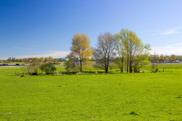 German countryside landscape, Lower Rhine Region, Germany
