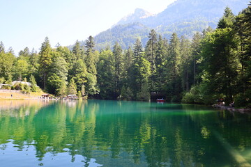 The Blausee is a lake in Bernese Oberland, Kandergrund