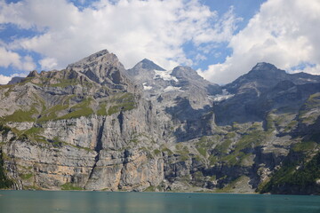 The Oeschinen Lake is a lake in the Bernese Oberland, Switzerland,