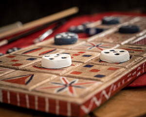 Handcrafted version of the oldest board game in the world - The Royal Game of Ur