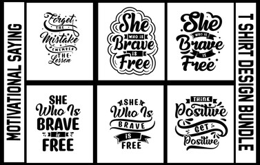 Typography new motivational t shirt design bundle for print on demand