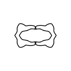 Text frame icon. Simple style big sale poster background symbol. logo design element. T-shirt printing. Vector for sticker.