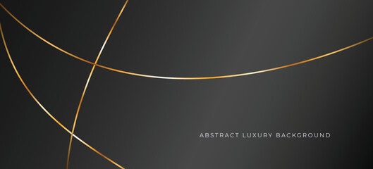 Luxury black background with gold accent