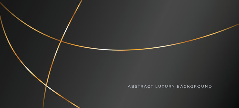 Luxury black background with gold accent