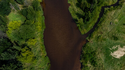 Fototapeta Dziki dopływ rzeki obraz