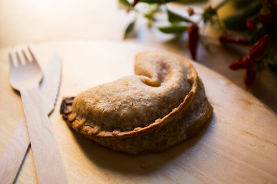 Argentinian empanada capresse style with mozzarella and tomato