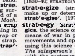the word strategy highlighted