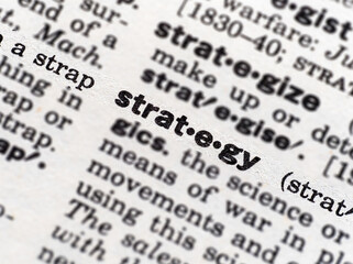 the word strategy highlighted