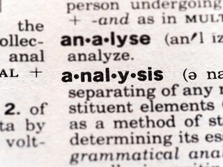 definition of the word analysis