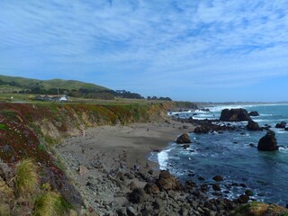 Beautiful california coast seen from Highway 1