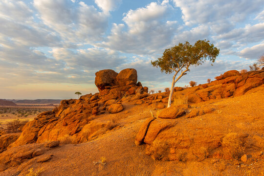 Namibian landscape Damaraland, homelands in South West Africa, Namibia.