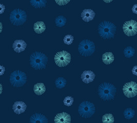Abstract line pattern blue color wallpaper design illustration