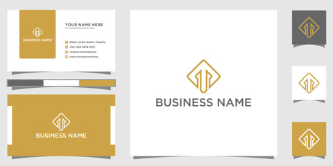 Creative letter t logo with business card concept. t logo be used for your company.