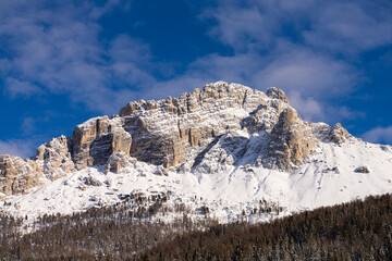 Dolomiti mountains in winter