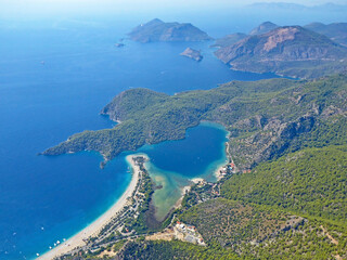 Oludeniz beach and Blue Lagoon in Turkey	