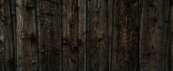 Dark wood background, old black wood texture for background