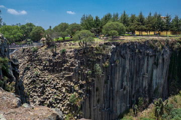 Basaltic prisms of Santa María Regla, basaltic columns in Hidalgo, Mexico
