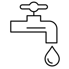 Tap water ecology icon