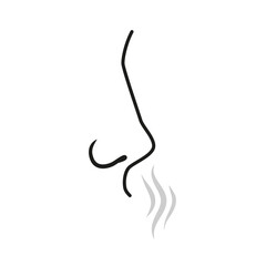 Smell symbol. Illustration on transparent background